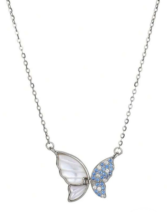 Glamblue Butterfly Necklace